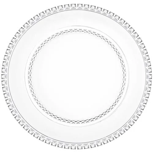 Jogo De Pratos Para Sobremesa Full Fit 4 Peças L'Hermitage Diamante Transparente 28535