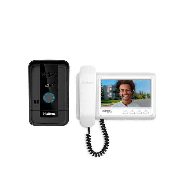 Vídeo Porteiro com Monofone e Tela 7" com Acesso TAG ID Intelbras Vídeo Porteiro com Monofone com Tela 7" e Acesso via Tag IVR7 ID