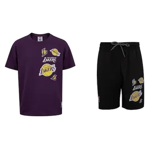 Conjunto do Los Angeles Lakers NBA Juvenil N1124 e N1129 Camiseta + Bermuda