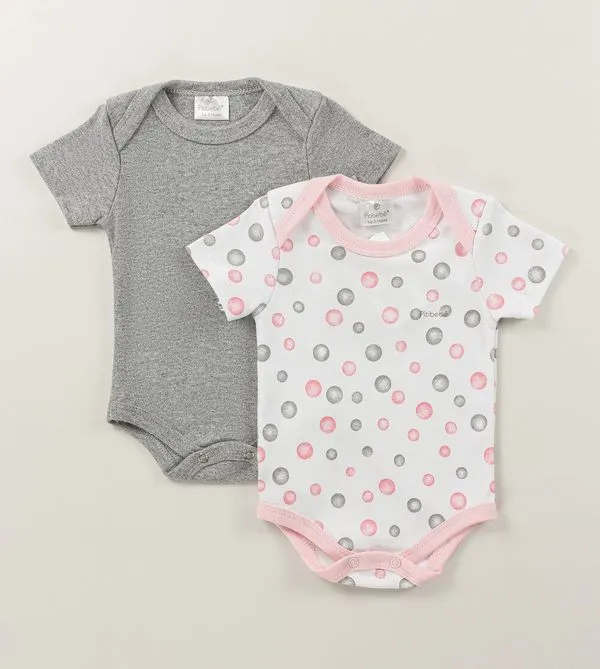 Kit Body Bolinhas Rosa com 2 unidades Rosa - RN