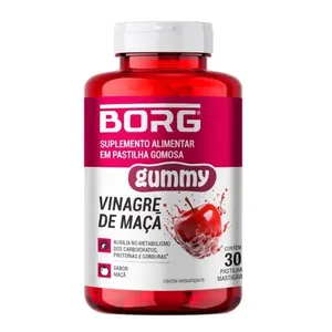 Borg Gummy Vinagre de Maçã 30 pastilhas Borg 30 pastilhas mastigáveis