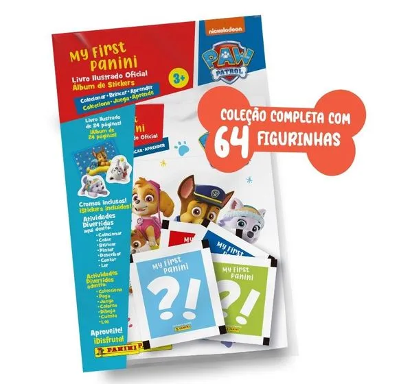Álbum Completo Patrulha Canina - Paw Patrol - My First Panini