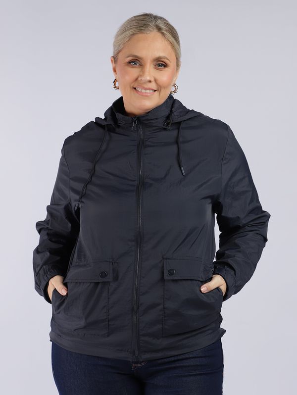 Jaqueta Corta-Vento Plus Size Feminina MARINHO G1