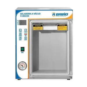 Seladora a Vácuo de Câmara VBS220 Horizontal e Vertical Aço Inox 304 110V R.Baião Seladora a Vácuo de Câmara VBS220 Horizontal e Vertical Inox 110V R.Baião