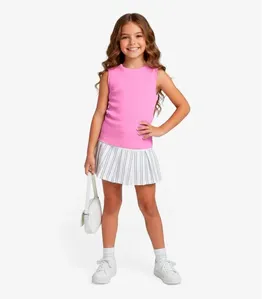 Regata Básica Infantil Menina Lisa Soletex Rosa 6