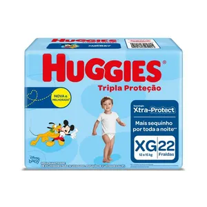 Fralda Huggies Tripla Proteção Jumbo (Xg) 22 Unidades