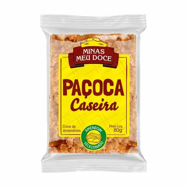 Paçoca Minas Meu Doce Caseira 80g PACOCA MINAS MEU DOCE CASEIRA 80G