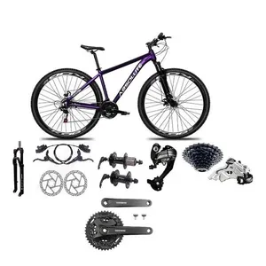 Bicicleta Aro 29 Absolute Nero 5 Câmbios 27v Shimano Altus Freios Hidráulicos - Roxo Tam.15