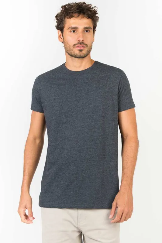 T-Shirt Básica Premium Sem Costura Lateral Grafite GRAFITE/P