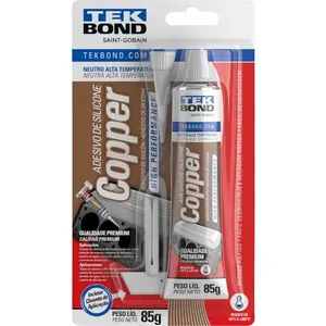 Borracha de silicone neutro cobre 85 g TEKBOND