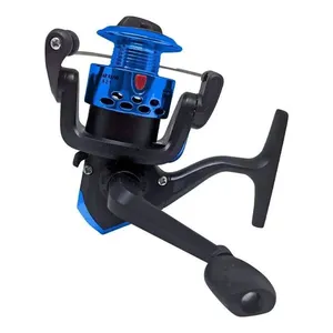 Molinete para Pesca HW 200-6 Plástico de Engenharia Anti-Reverso Manivela Intercambiável Azul HW Molinete para Pesca HW 200-6 Anti-Reverso Manivela Intercambiável Azul HW