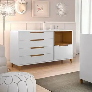 Cômoda Capri Com Nicho Puppi Móbile Branca