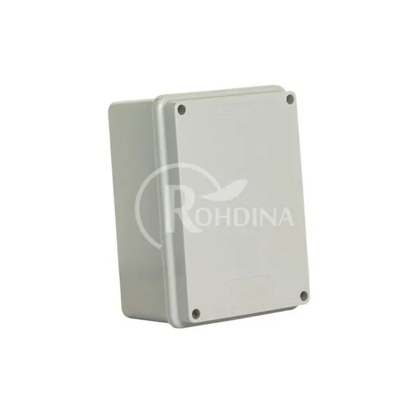 Caixa de Passagem Elétrica Rohdbox 160x120x80mm Ip68 para Conexões em Ambientes Exigentes Cinza Rohdina Caixa de Passagem Elétrica Rohdbox 160x120x80mm Ip68 para Conexões em Ambientes Exigentes Cinza