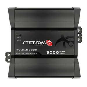 Módulo de Potência para Som Automotivo Vulcan 3000 1C 1R Alta Performance 3100W RMS 1 OHM 12,6V Stetsom Módulo de Potência para Som Automotivo Vulcan 3000 1C 1R 3500W RMS 1 OHM 14,4V Stetsom