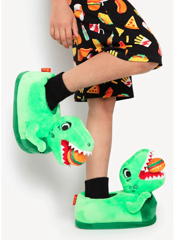 Pantufa Menino Teen Dino Food 37 A 39