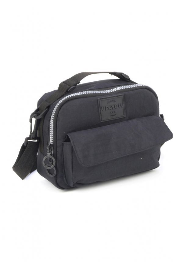 Bolsa Transversal Feminina Crinkle Nylon Up4You BE60148UP Preto