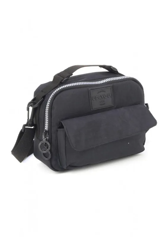 Bolsa Transversal Feminina Crinkle Nylon Up4You BE60148UP Preto