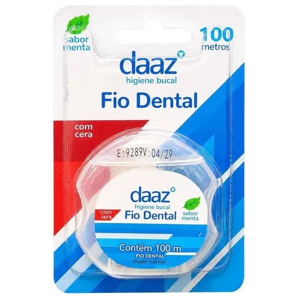 Fio Dental Daaz Sabor Menta 100m