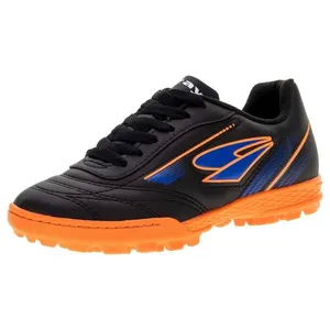 Chuteira Infantil Society Foorcy Dray - 324 PRETO/LARANJA 29