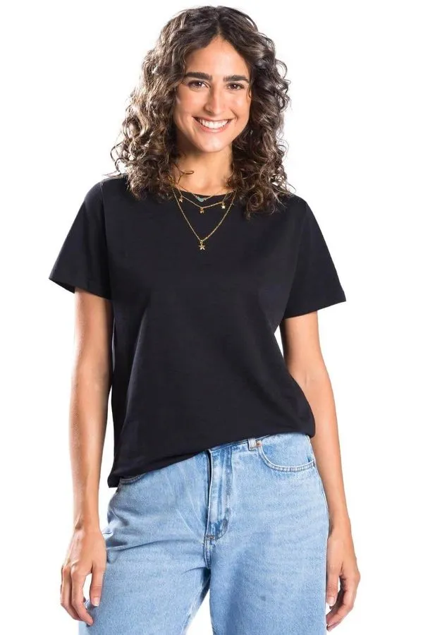 Blusa Básica Premium Algodão Egípcio Preta PRETA/P