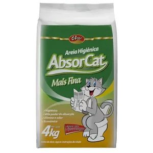 Areia Higiênica Colosso Absorcat Mais Fina 4kg Areia Higi?nica Absorcat Mais Fina 4kg