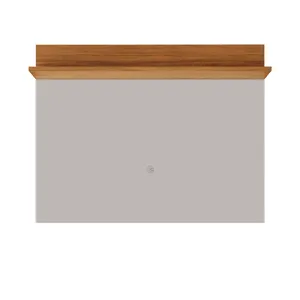 Painel NT1185 em MDP com Prateleira para TV até 49'' Off White/ Freijó Trend