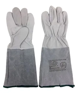 Luva Vaqueta Carbografite Punho 20cm. orelha Cinza