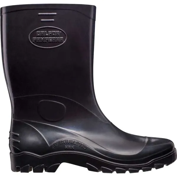Bota de PVC Cano Médio Preta com Forro STIVALETTO MAX STMP 516 - CALFOR 38
