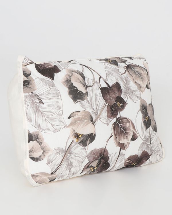 Fronha Matelada Europa Malha 30/1 Edromania Floral Off White UN