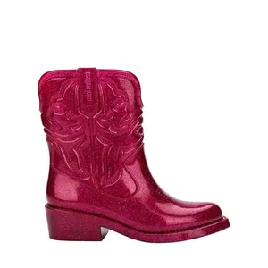 Mini Melissa Texas Boot Infantil Rosa Glitter 36192-32