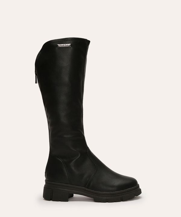 bota infantil cano longo pink cats preto 31