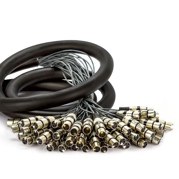 Multicabos com Conectores XLR 48 Vias Amphenol 13 metros