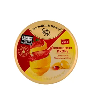 Bala Limão Siciliano Recheio Morango Cavendish & Harvey – 175g