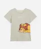 camiseta de algodão infantil simba e musafa verde 3