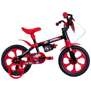 Bicicleta Infantil Cairu Aro 12 Kids Preto E Vermelho (MP)