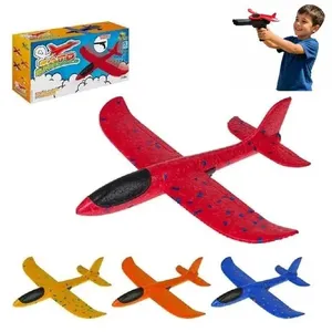Avião Planador com Lançador Brinquedo Voador Infantil Jato Supersônico Kit Completo Yeet Avião Planador com Lançador Brinquedo Voador Infantil Jato Supersônico Yeet
