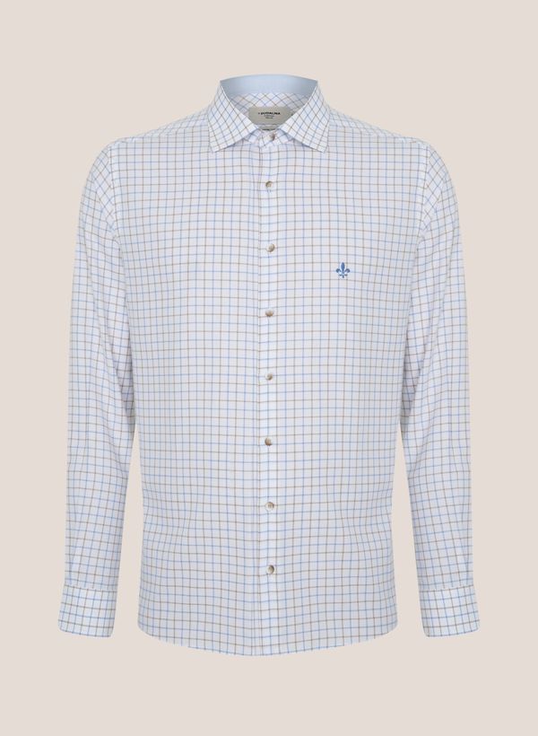 Camisa Slim Fit Oxford Xadrez Dudalina Masculina 3