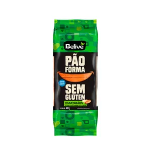 Pão de Forma Sem Glúten Sem Lactose Sem Leite Multigrãos Belive – 400g
