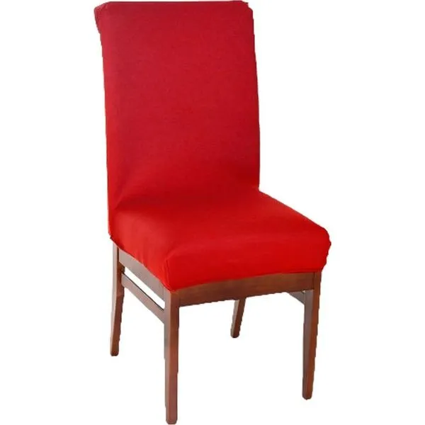 Kit 8 Capa De Cadeira Malha Gel Ajustável Vermelho