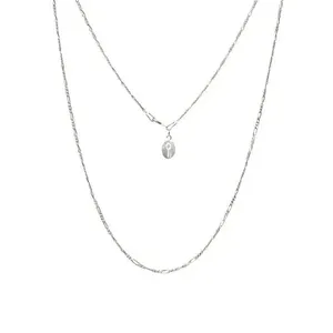 Corrente Fígaro de Prata 925 2,2mm Prata Único