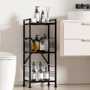 Prateleira Himix 3 Andares Preto A-BI