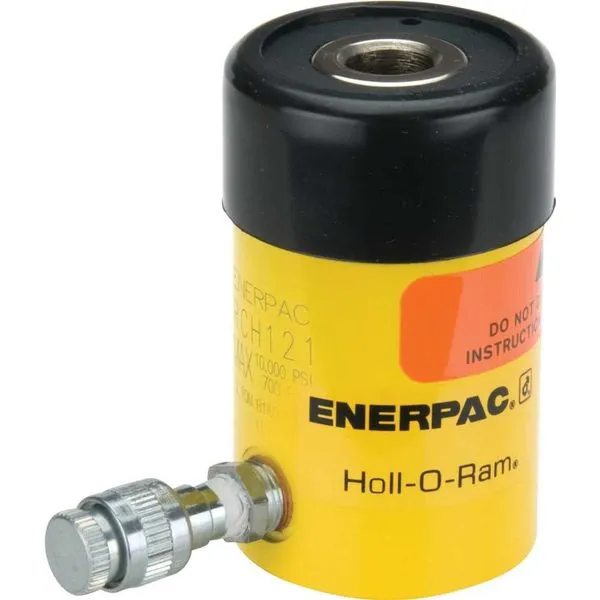 Cilindro Hidráulico Simples Ação Haste Vazada 12tf Curso 8mm RCH120 ENERPAC