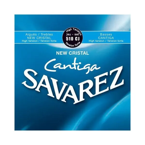 Encordoamento Violão Nylon New Cristal Cantiga 510CJ Tensão Alta Roundwound Savarez Encordoamento Violão Nylon 510CJ Tensão Alta New Cristal Cantiga Savarez