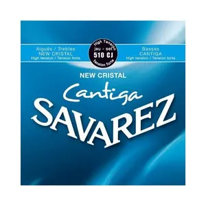 Encordoamento Violão Nylon New Cristal Cantiga 510CJ Tensão Alta Roundwound Savarez Encordoamento Violão Nylon 510CJ Tensão Alta New Cristal Cantiga Savarez