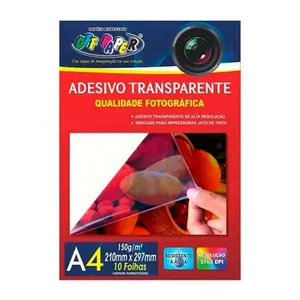 Adesivo Off Paper Transparente 150G A4 10 Folhas (MP)