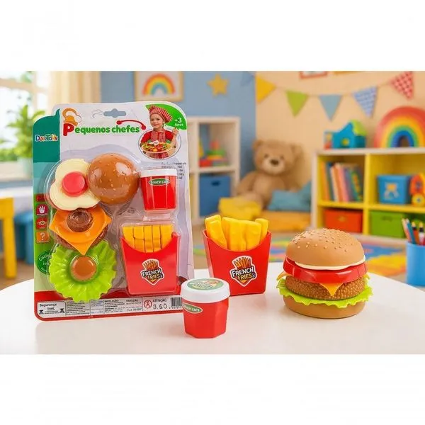 Kit Comidinha Infantil Pequenos Chefs Brincadeira de Cozinha com 14 Pecas Educativas Dute Brasil Kit Comidinha Infantil Pequenos Chefs Brinquedo de Cozinha Educativo 14 Pecas Dute Brasil