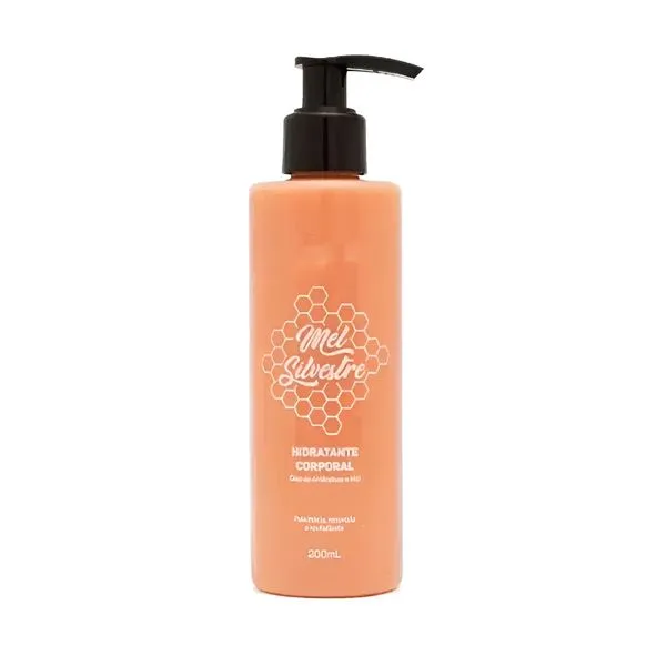 Hidratante Corporal Óleo de Amêndoas e Mel Silvestre 200ml – Hidratação Intensa,Suave e Fragrância - Óleo de Amêndoas