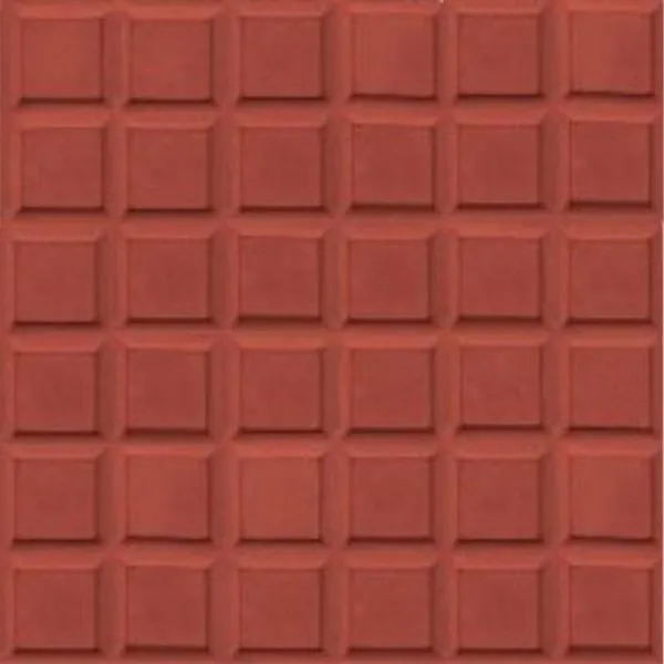 Piso 36 Dados Vermelho Hidráulico 30x30cm Amarrado com 5 Peças 0,45m2 para Áreas Externas Artesanal Piso 36 Dados Vermelho Hidráulico 30x30cm com 5 Peças 0,45m2 para Calçadas Artesanal
