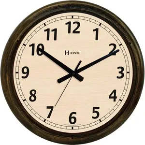 Relógio Parede Quartz Linha Decoração Cor 245 Ouro Envelhecido - Herweg