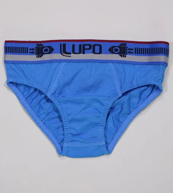 Cueca Slip Azul Lupo - 361001 De 3 a 11 anos Azul - P